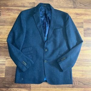 JOE Joseph Abboud Mens Formal Blue Wool Blend Blazer Size 42 Long
